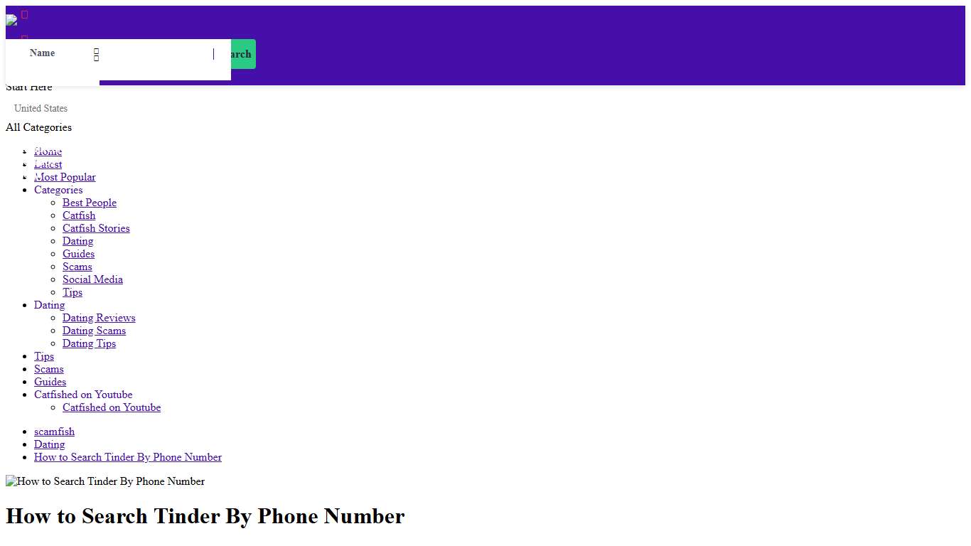 How to Search Tinder By Phone Number Social Catfish